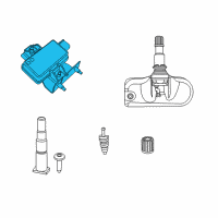 OEM 2016 Dodge Challenger Module-Tire Pressure Monitoring Diagram - 68214806AF