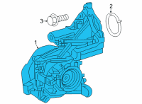 OEM 2022 Lexus NX450h+ Water Pump Diagram - 1603225010