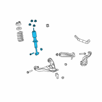 OEM 2009 Ford Explorer Sport Trac Strut Diagram - 7A2Z-18124-DB