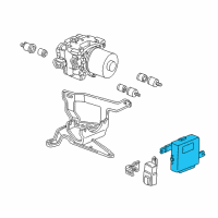 OEM 2000 Acura Integra ABS Unit Diagram - 39790-ST7-A21