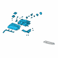OEM 2001 BMW 325i Right Headlight Diagram - 63-12-6-902-764