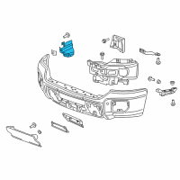 OEM GMC Sierra 3500 HD Splash Shield Diagram - 22963223