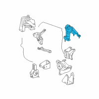 OEM 2004 Toyota Matrix Rear Mount Diagram - 12371-0D100