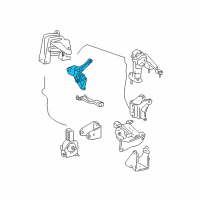 OEM Toyota Matrix Side Mount Side Bracket Diagram - 12315-22070
