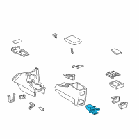 OEM Toyota Camry Holder, Rear Console Box, Cup Diagram - 55630-AA010-B0