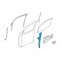 OEM 2008 Chevrolet Equinox Front Side Door Window Regulator Assembly Diagram - 19210257