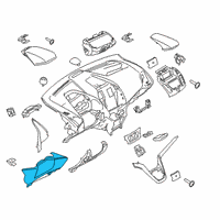 OEM 2021 Ford Transit Connect Cluster Bezel Diagram - KT1Z-61044D70-AC