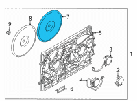 OEM 2021 Nissan Rogue Fan-Motor Diagram - 21486-6RA0A