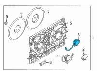 OEM Nissan Rogue Motor Assy-Fan Diagram - 21487-6RA0A