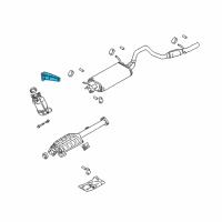 OEM 1999 Chevrolet Tracker BRACKET, Exhaust Pipe Diagram - 30021699