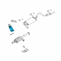 OEM 2001 Chevrolet Tracker Exhaust Pipe No.1 (On Esn) Diagram - 30020667