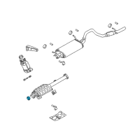 OEM 2004 Chevrolet Tracker Seal, Exhaust Manifold Pipe Diagram - 30024574