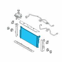 OEM 2015 BMW i3 Cooling Radiator Assembly Diagram - 17-11-7-600-511