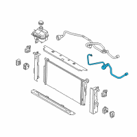 OEM 2017 BMW i3 Hose, Coolant Pipe-Radiator Diagram - 17-12-7-616-030