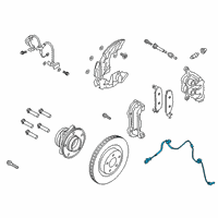 OEM 2021 Lincoln Aviator Front Speed Sensor Diagram - L1MZ-2C204-F