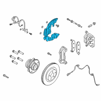 OEM 2022 Lincoln Aviator Splash Shield Diagram - L1MZ-2K005-B