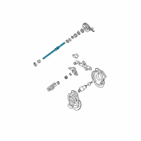 OEM 2000 Ford Taurus Intermed Shaft Diagram - YF1Z-3524-BA