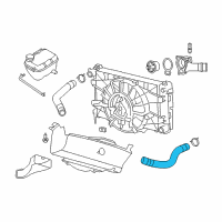 OEM 2010 Dodge Viper Hose-Radiator Outlet Diagram - 5264986AF