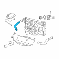 OEM 2005 Dodge Viper Hose-Radiator Inlet Diagram - 5264985AA