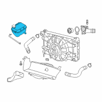 OEM 2004 Dodge Viper Bottle-PRESSURIZED COOLANT Diagram - 5043002AB