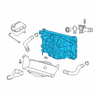 OEM 2008 Dodge Viper Engine Cooling Radiator Diagram - 5264994AC