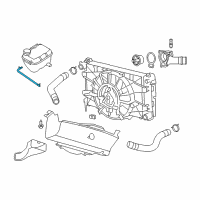 OEM Dodge Hose-COOLANT Bottle Inlet Diagram - 5264931AB