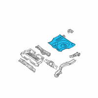 OEM Nissan Sentra Floor-Rear, Rear Diagram - 74514-4Z030