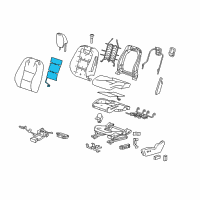 OEM 2014 Chevrolet Camaro Heater, Driver Seat Back Diagram - 22895190