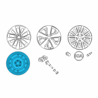 OEM 2017 Kia Optima Wheel Assembly-Temporary Diagram - 52910C2930
