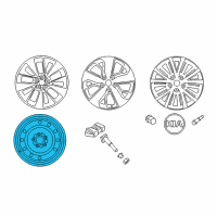 OEM 2019 Hyundai Sonata 17 Inch Steel Spare Wheel Diagram - 52910-C2930