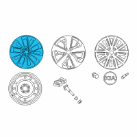 OEM 2017 Kia Optima Wheel Assembly-Aluminum Diagram - 52910D6310