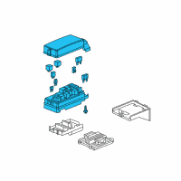 OEM 2009 Chevrolet Equinox Fuse Box Diagram - 20819328