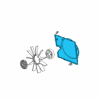 OEM 2003 BMW X5 Fan Shroud Diagram - 17-10-1-439-107