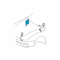 OEM 2002 Toyota Camry Computer Assy, Skid Control Diagram - 89540-33301