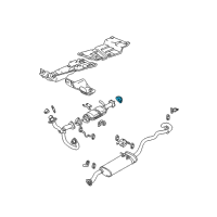 OEM 1999 Chevrolet S10 Gasket, Exhaust Muffler Diagram - 15997161