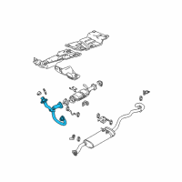 OEM 1996 Chevrolet S10 Exhaust Manifold Pipe Assembly Diagram - 15152630