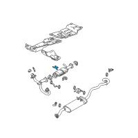 OEM 1997 Chevrolet S10 Bracket-Catalytic Converter Hanger Diagram - 15985594