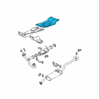 OEM Chevrolet S10 Shield, Exhaust Muffler Heat Diagram - 15995636