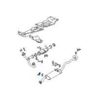 OEM 1998 Chevrolet S10 Exhaust Hanger Diagram - 15983997