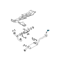 OEM Chevrolet S10 Bracket-Exhaust Muffler Rear Hanger Diagram - 15983995