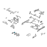 OEM 2003 Cadillac Seville SWITCH, Front Seat Lumbar Diagram - 25710664