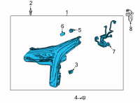 OEM 2022 Cadillac CT4 Composite Headlamp Diagram - 84977276