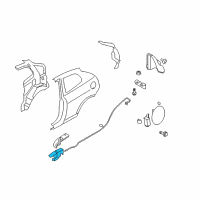 OEM 2011 Hyundai Accent Handle Assembly-Fuel Filler Trunk Lid Diagram - 81570-1G200