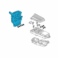 OEM 2006 Honda Accord Box Assembly, Fuse Diagram - 38200-SDA-A02