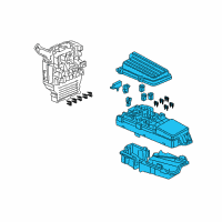 OEM Honda Box Assembly, Relay Diagram - 38250-SDA-A01