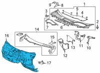 OEM Acura TLX DASHBOARD (LOWER) Diagram - 61500-TGV-315ZZ