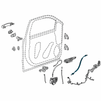 OEM 2020 GMC Sierra 1500 Lock Cable Diagram - 23397306