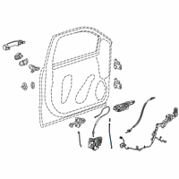 OEM Chevrolet Silverado Lock Rod Diagram - 84059163