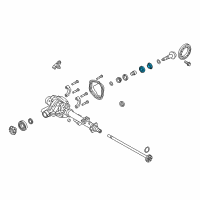 OEM Mercury Marauder Outer Pinion Bearing Diagram - DOAZ-4630-AA