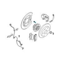 OEM Nissan 350Z Bolt-Hub Diagram - 43222-70T00